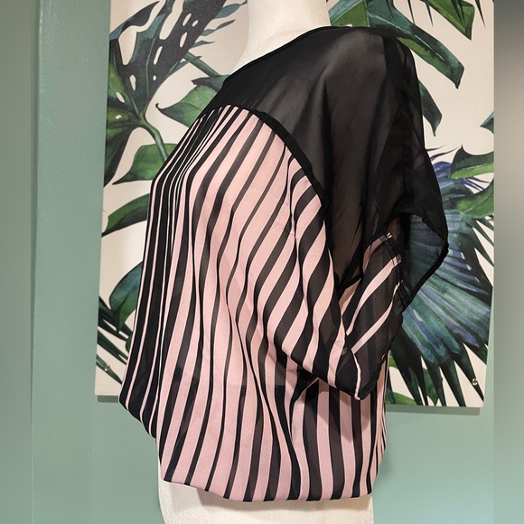 BCX Black and Pink Blouse - Picture 1 of 6